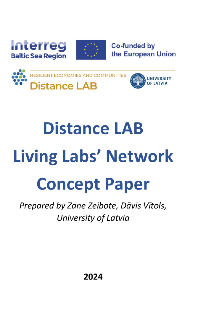 Distance LAB Living Labs’ Network Concept Paper