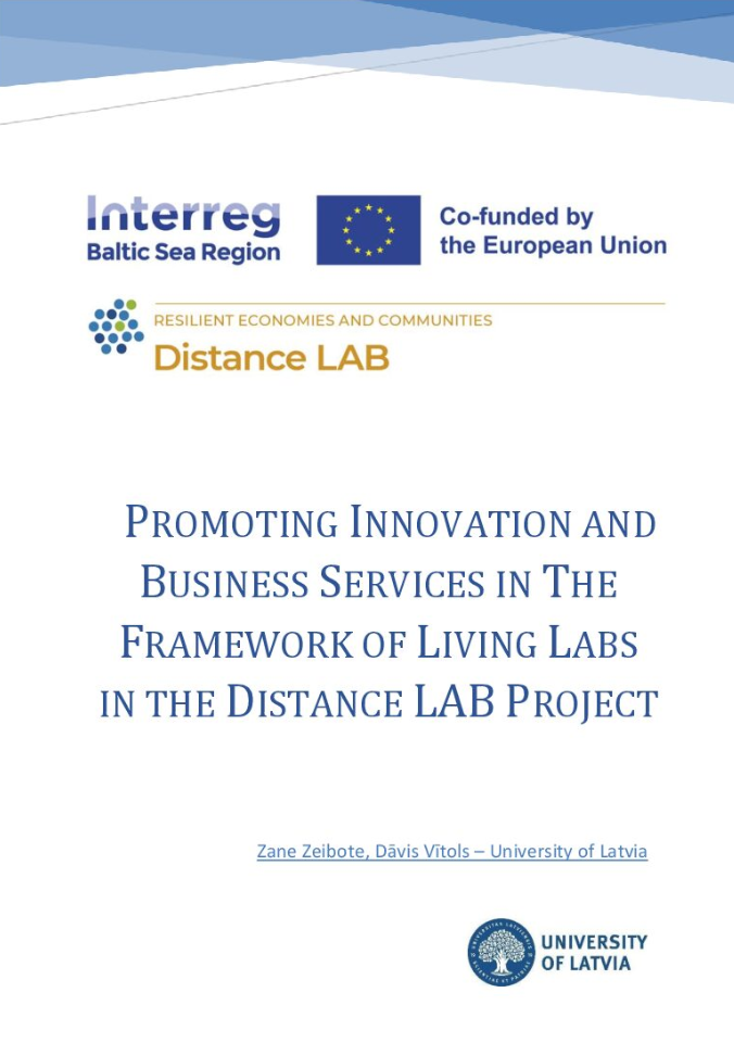 Promoting Innovation and Business Services in The Framework of Living Labs in the Distance LAB Project
