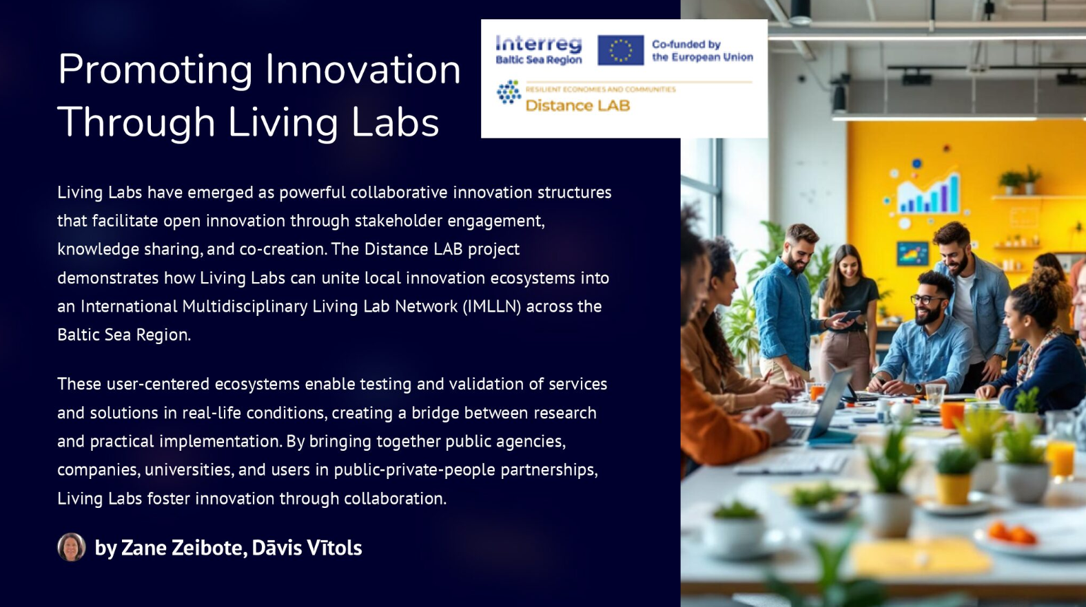 Promoting Innovation Through Living Labs